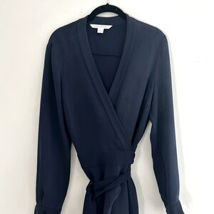 Elegant Diane Von Fusternberg pantsuit -Navy Blue